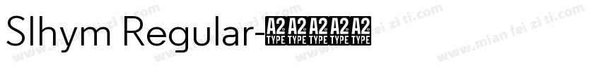 SIhym Regular字体转换
